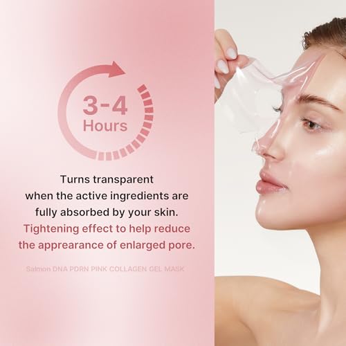 Pink PDRN Day & Night Gel Duo: Salmon DNA PDRN Pink Collagen Jelly Gel Mask (4Ea) and Collagen Jelly Pad