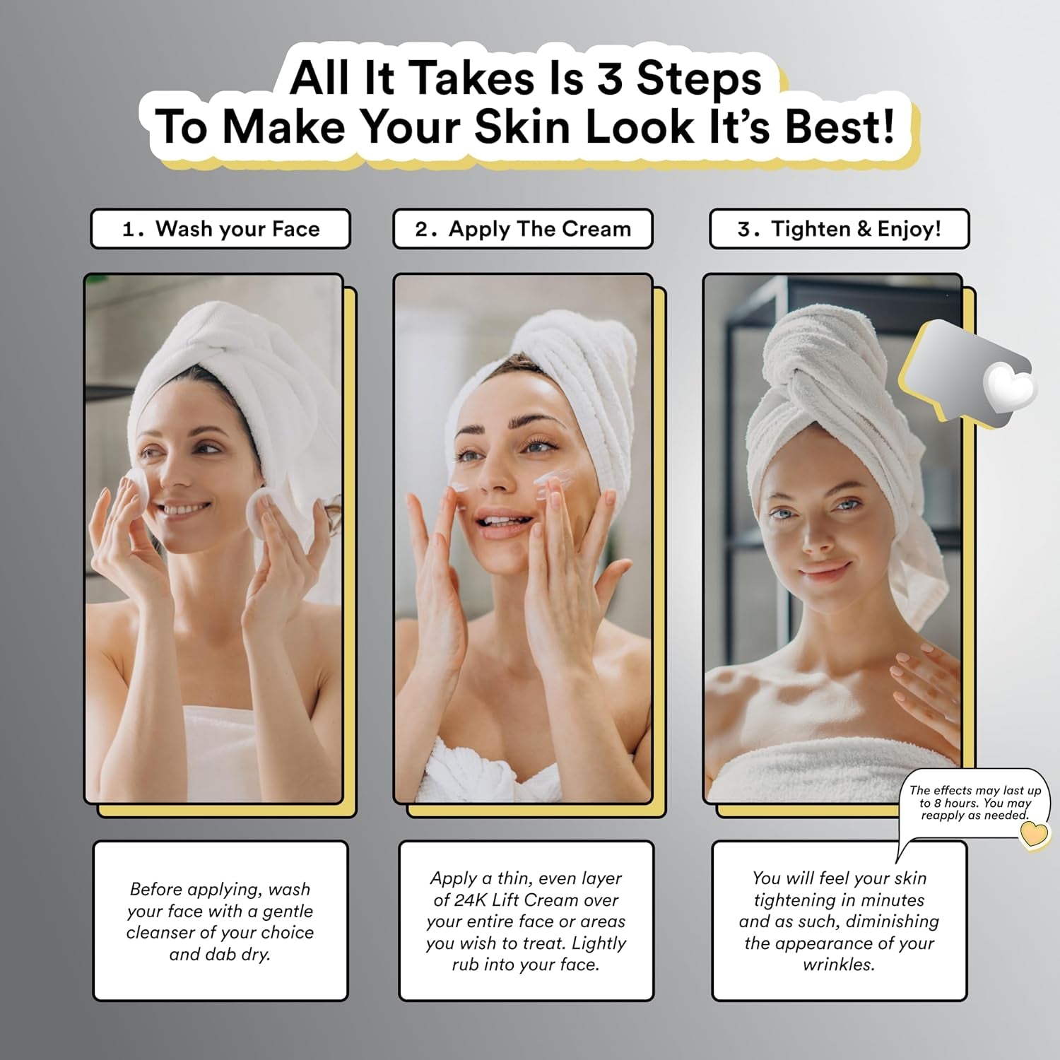 24K Gold Firming Face Cream, Tightening Moisturizer for Face and Neck | Plant Stem Cells with 24K Gold. Rich Overnight Texture, Works for Face and Neck. Vegan, Cruelty-Free.