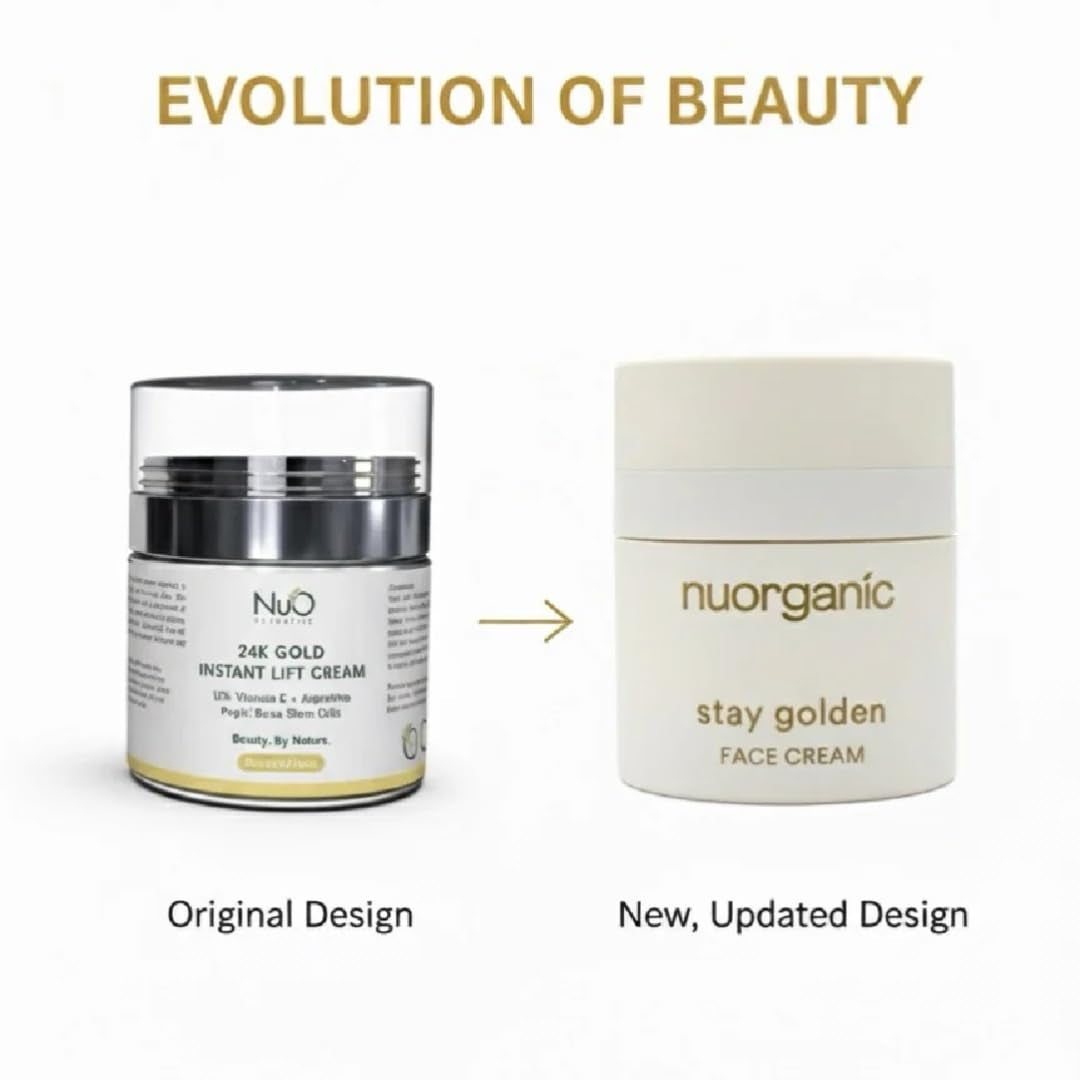 24K Gold Firming Face Cream, Tightening Moisturizer for Face and Neck | Plant Stem Cells with 24K Gold. Rich Overnight Texture, Works for Face and Neck. Vegan, Cruelty-Free.