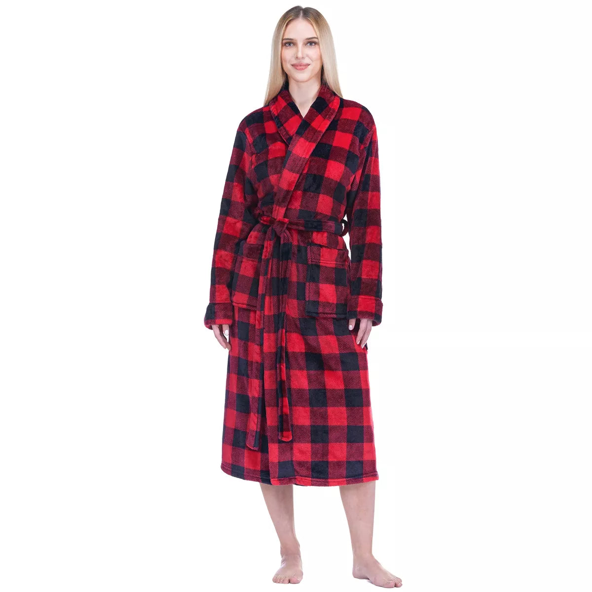 PAVILIA Womens Robe Fleece Plush Soft, Fluffy Fuzzy Cozy Warm Lightweight Bathrobe, Shower Spa House Long