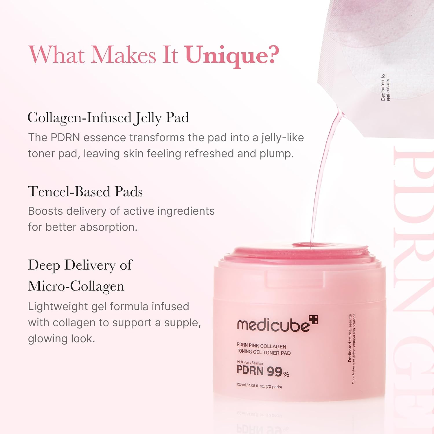 Pink PDRN Day & Night Gel Duo: Salmon DNA PDRN Pink Collagen Jelly Gel Mask (4Ea) and Collagen Jelly Pad