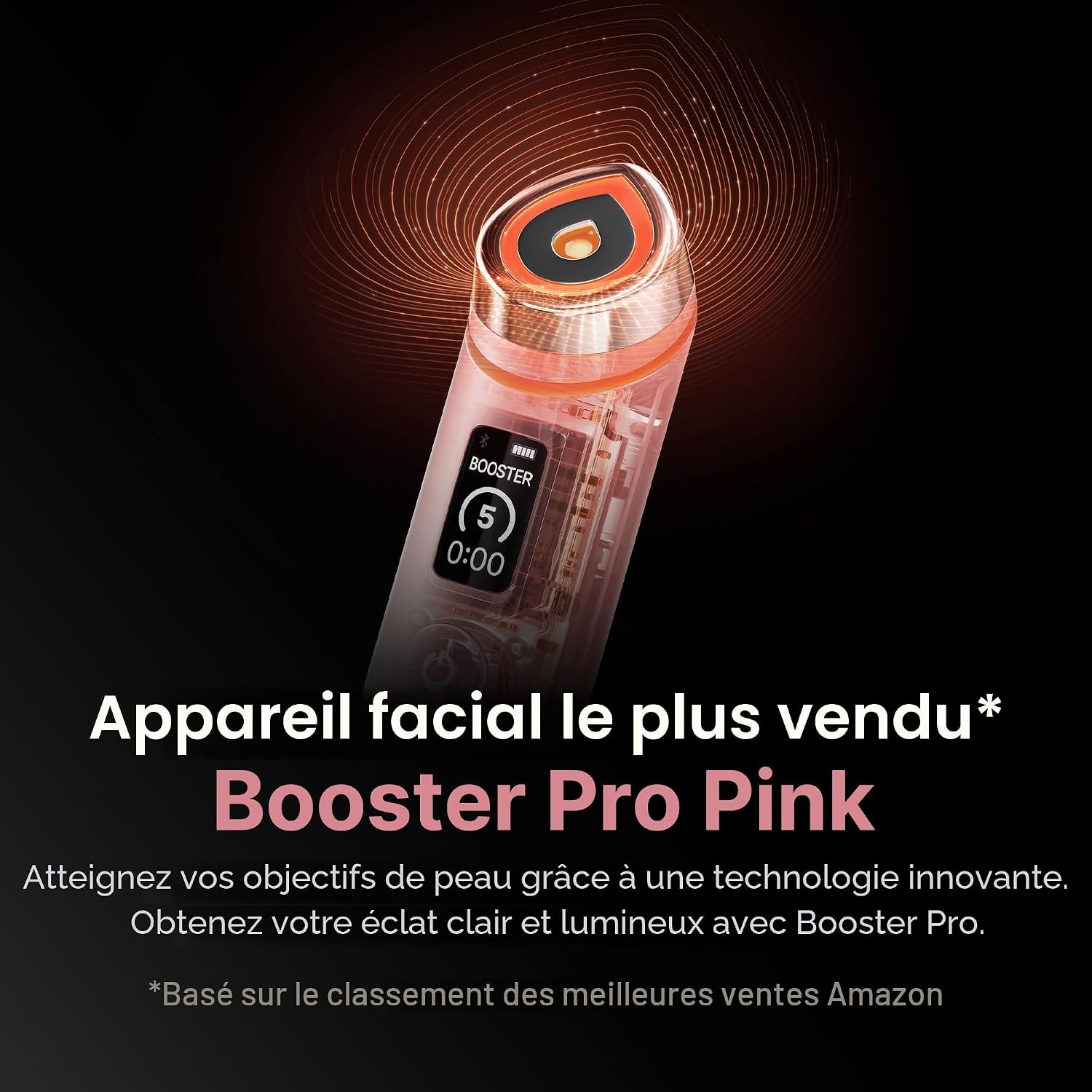 Pink Skincare Set for Glass Glow Skin: Booster Pro Pink and Collagen Jelly Cream 110Ml | 6-IN-1 Real Glass Glow Beauty Massager | Niacinamide & Freeze-Dried Hydrolyzed Collagen | Skincare Set