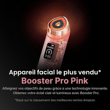 Pink Skincare Set for Glass Glow Skin: Booster Pro Pink and Collagen Jelly Cream 110Ml | 6-IN-1 Real Glass Glow Beauty Massager | Niacinamide & Freeze-Dried Hydrolyzed Collagen | Skincare Set