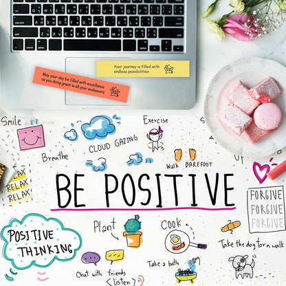Positive Messages in a Bottle (60+ Positive Affirmations), Self Care Gifts for Women Men, Daily Positivity Self Care Kit with Pre-Written Inspirational Messages for Relaxation Mindful Calm