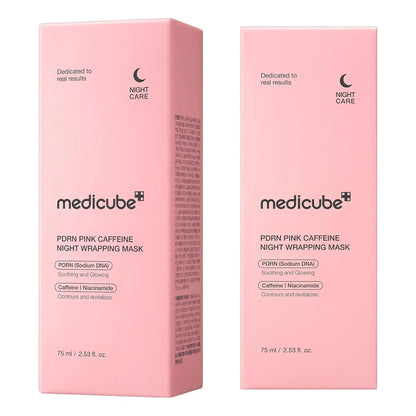Medicube Wrapping Mask PD RN Caffeine Overnight Peel off Facial Mask Hydration Caffeine Glass Skin Face Korean Skin Care