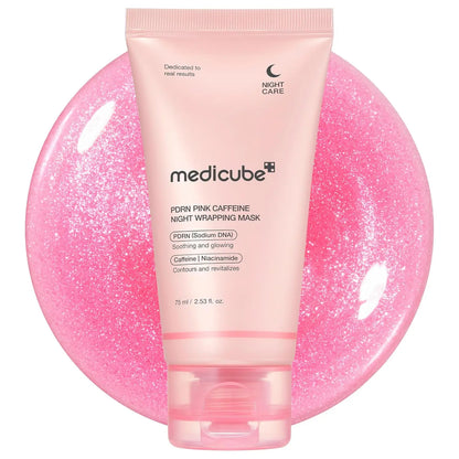 Medicube Wrapping Mask PD RN Caffeine Overnight Peel off Facial Mask Hydration Caffeine Glass Skin Face Korean Skin Care