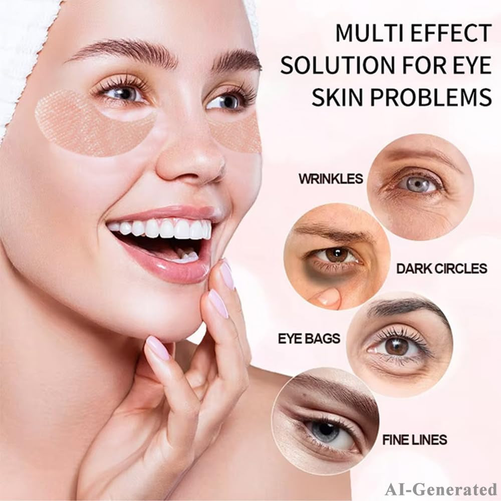 Nicotinamide under Eye Patches (60 Pairs),Pdrn Retinal Eye Patches, Skincare for Puffy Eyes,Fine Lines,Dark Circles,Bags & Wrinkles with Collagen & Hyaluronic Acid (Light Pink)